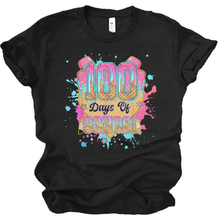 100 Days Of School Baseball Drip Boys Kids 100th Day Unisex Jersey T-Shirt