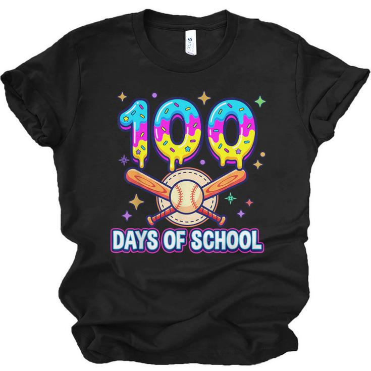 100 Days Of School Baseball Ice Cream Drip Kids Boys Teacher Unisex Jersey T-Shirt