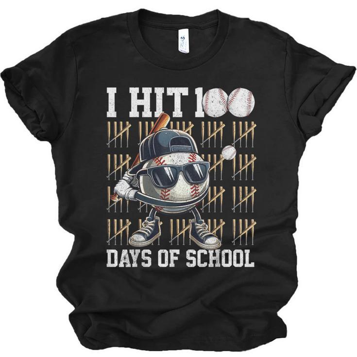 100 Days Of School Boys Kids 100th Day Balls Baseball Kids Unisex Jersey T-Shirt