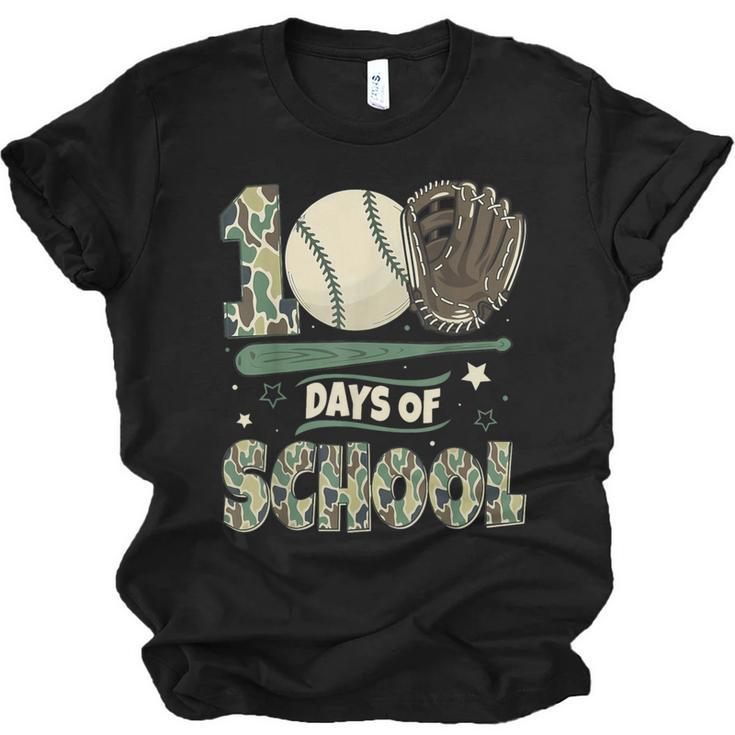100 Days Of School Teacher Camo Baseball Boys Toddler Kids Unisex Jersey T-Shirt