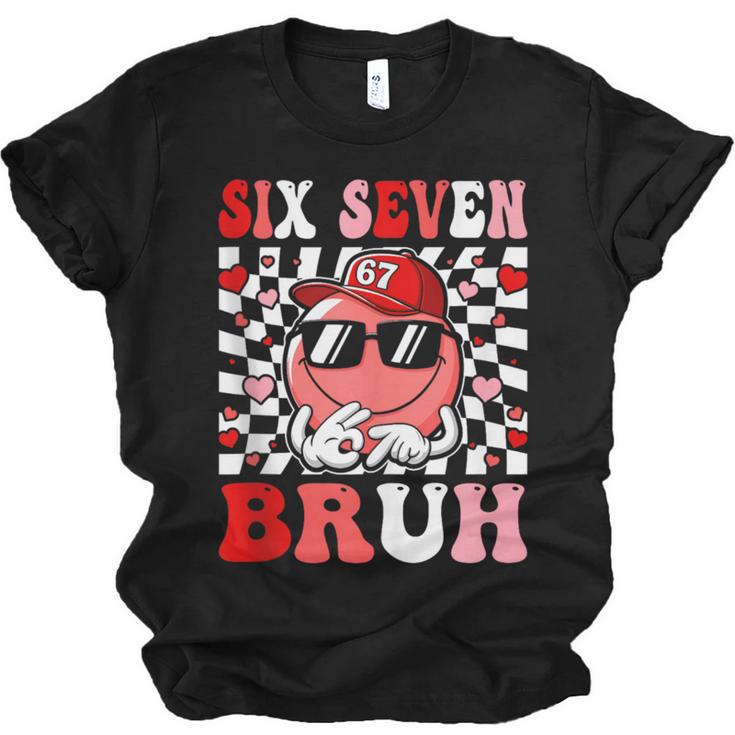 6 7 Bruh Six Seven Valentine Heart Baseball Unisex Jersey T-Shirt