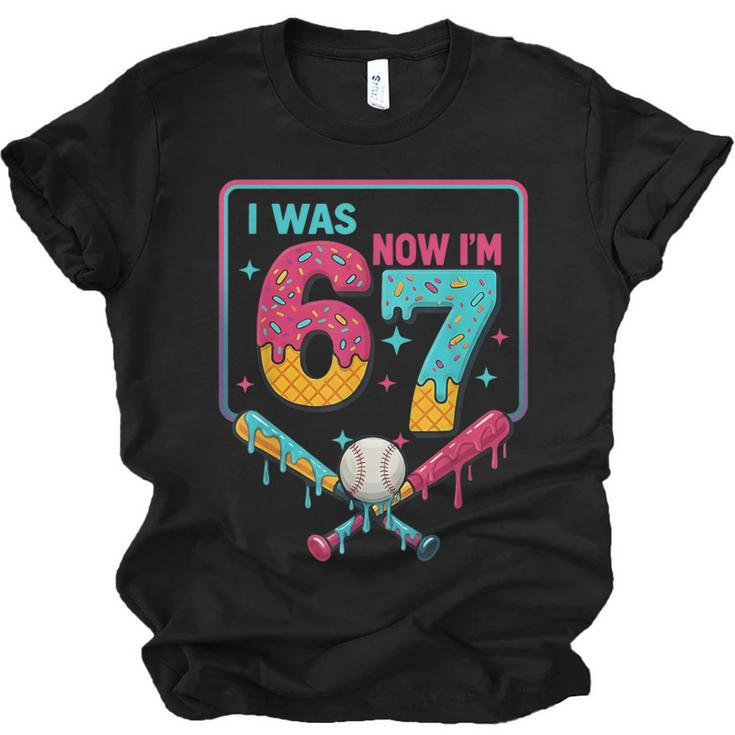 I Was 6 Now Im 7 Ice Cream Drip Baseball For Men Women Kids Unisex Jersey T-Shirt