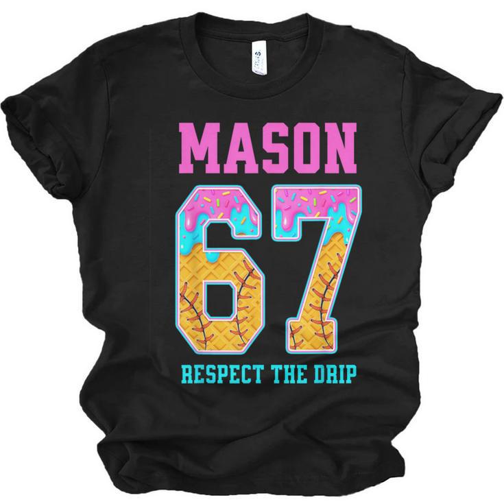 6 7 Mason Baseball Drip Unisex Jersey T-Shirt