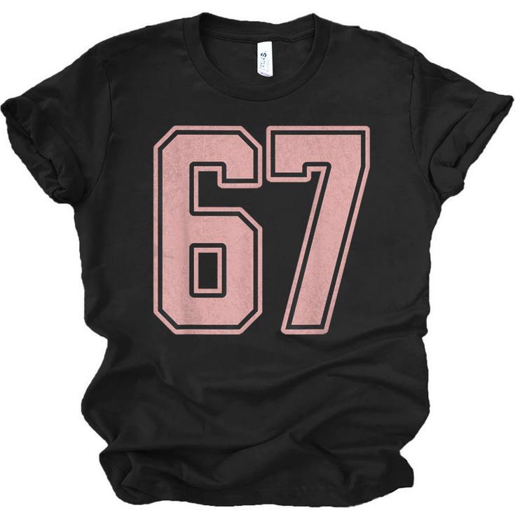 6 7 Number 67 Baseball Meme Tee For Women Unisex Jersey T-Shirt