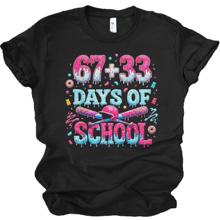 67 33 Days Of School Baseball Drip 100th Day Of School Boys Unisex Jersey T-Shirt