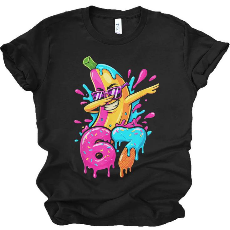 67 Baseball Dabbing Banana 6 7 Dripping Ice Cream Meme Unisex Jersey T-Shirt