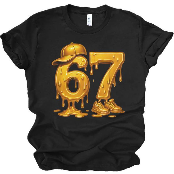 67 Brain Rot Meme Baseball Ice Cream Drip For Kids & Teens Unisex Jersey T-Shirt