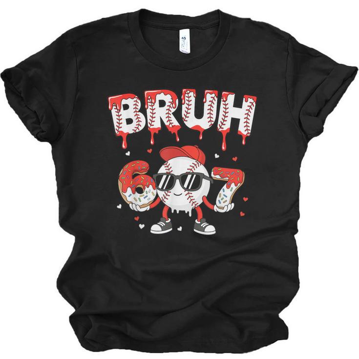 67 Bruh Valentines Baseball Boys Kids Six Seven 6 7 Unisex Jersey T-Shirt