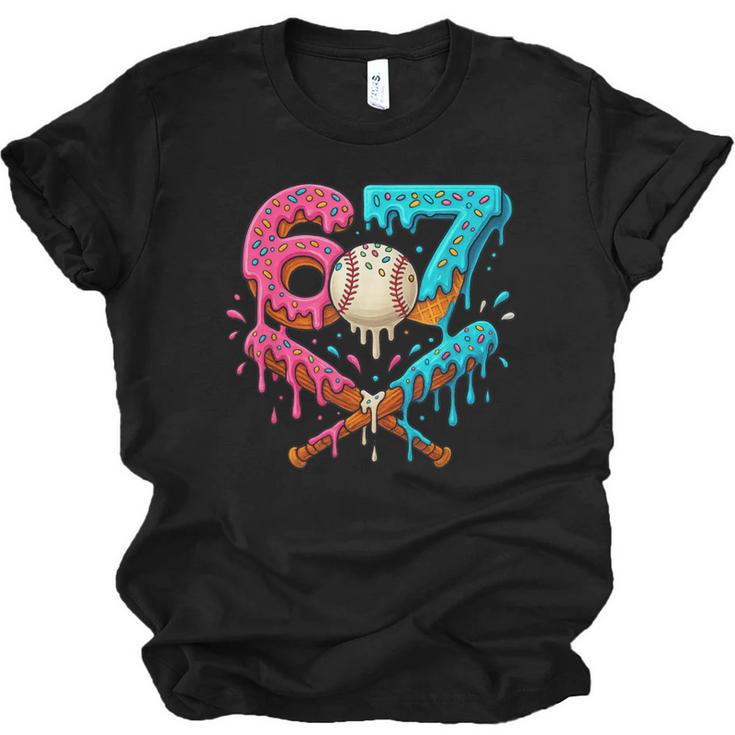 67 Ice Cream Drip Baseball Meme – Six Seven Gen Alpha Unisex Jersey T-Shirt
