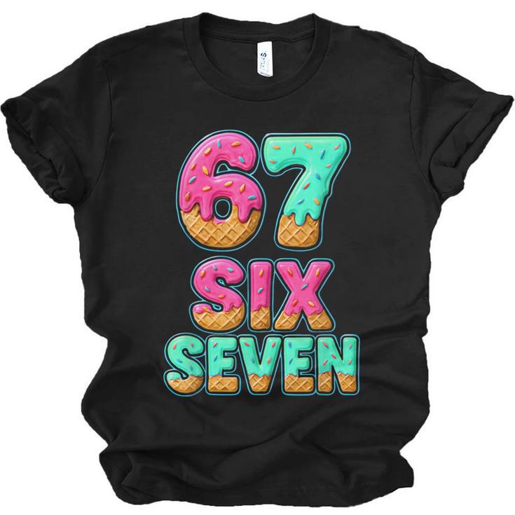 67 Ice Cream Drip Baseball Six Seven 6-7 Meme Teen Boy Unisex Jersey T-Shirt