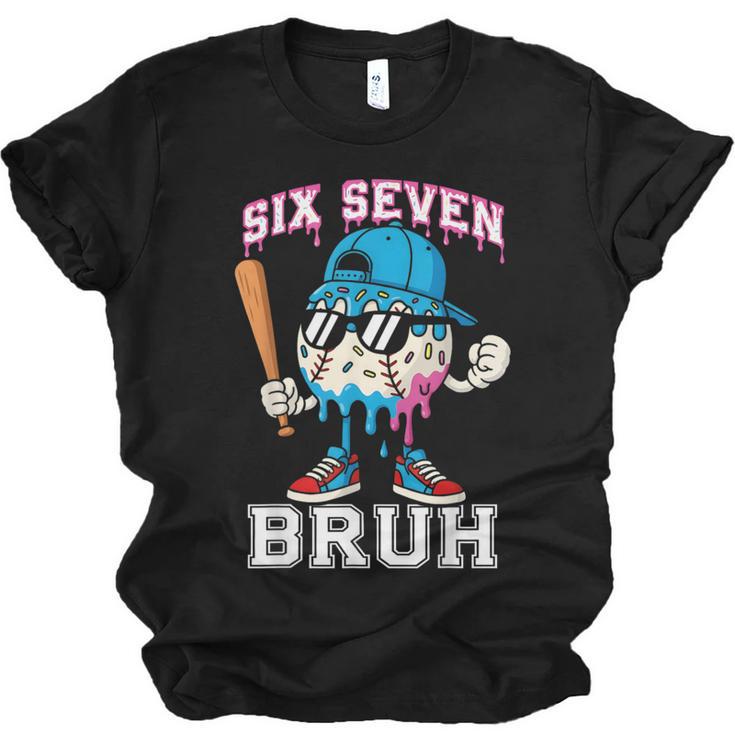 67 Six Seven Baseball Ice Cream Drip Number 67 Player Unisex Jersey T-Shirt
