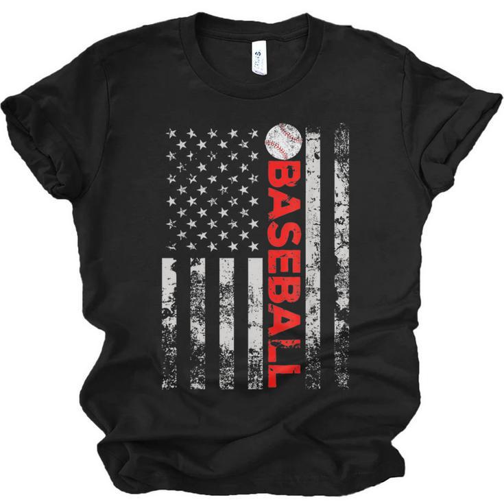 American Flag Baseball Team Baseball Player Baseball Unisex Jersey T-Shirt