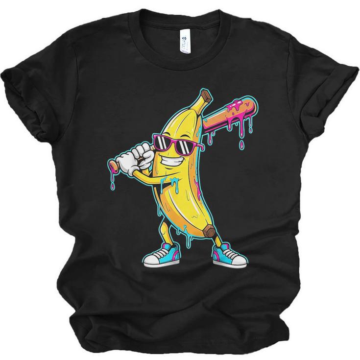 Banana Baseball Drip Kids Youth Boys Girls Unisex Jersey T-Shirt