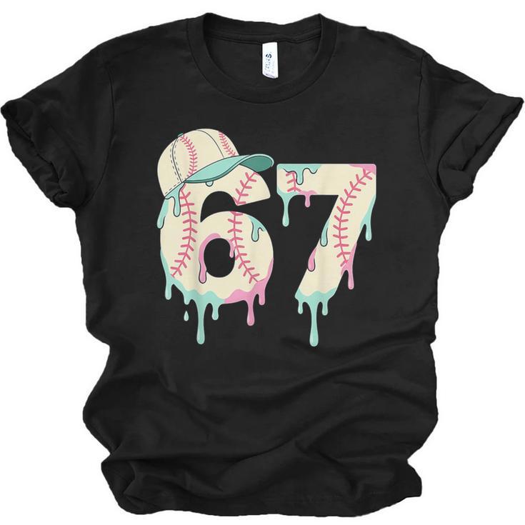Baseball 67 Drip Six Seven Baseball Dripping Boys Kids Unisex Jersey T-Shirt
