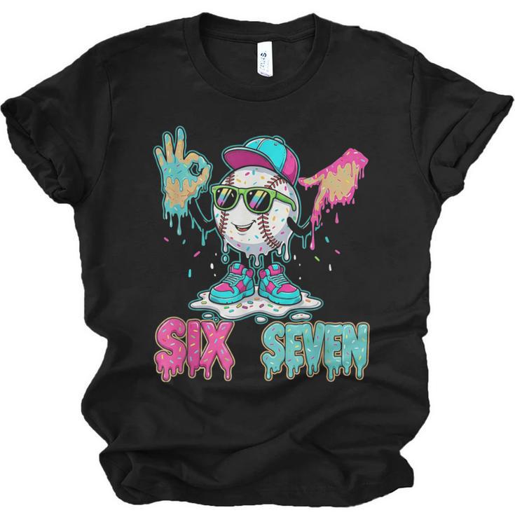 Baseball 67 Drip Six Seven Hand Signs Ice Cream Meme Unisex Jersey T-Shirt