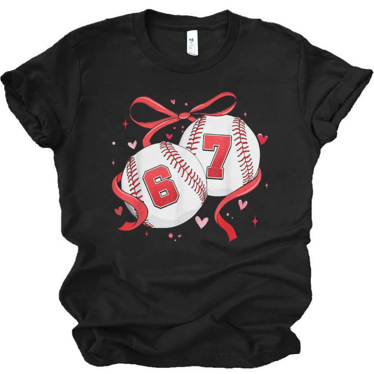 Baseball 67 Six Seven Gen Alpha Meme Valentine's Day Unisex Jersey T-Shirt
