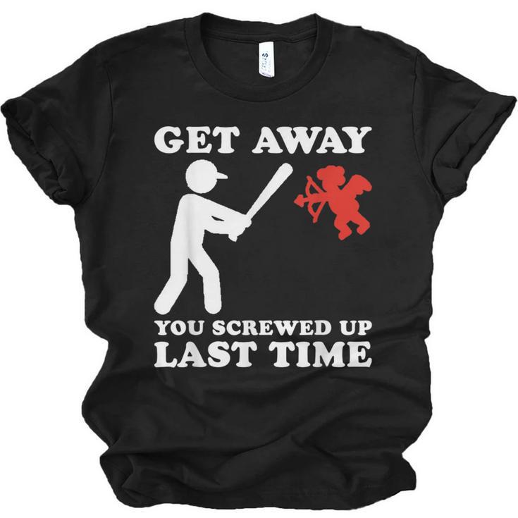 Baseball Anti Valentine Humor Cupid Joke Men Women Unisex Jersey T-Shirt