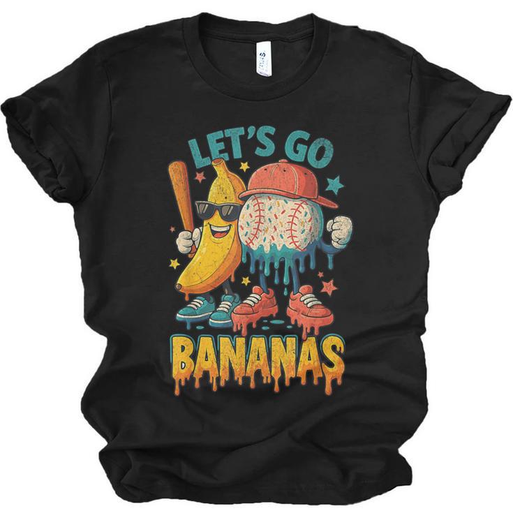 Baseball Banana Sports Drip Art For Kids Unisex Jersey T-Shirt