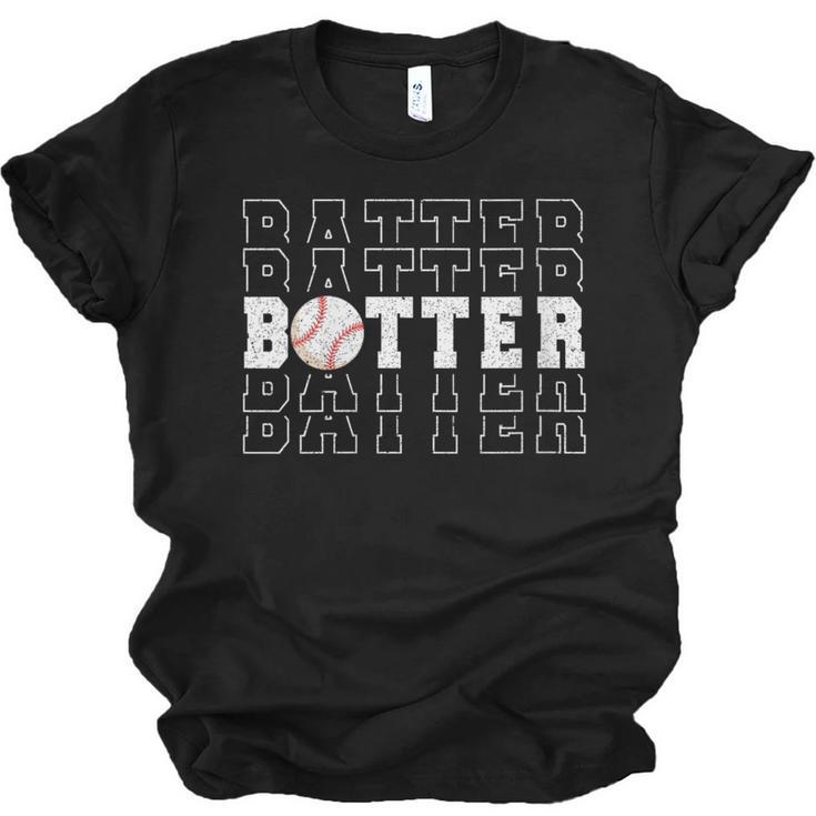 Baseball Batter Team Player Sport Lover Family Friends Fans Unisex Jersey T-Shirt