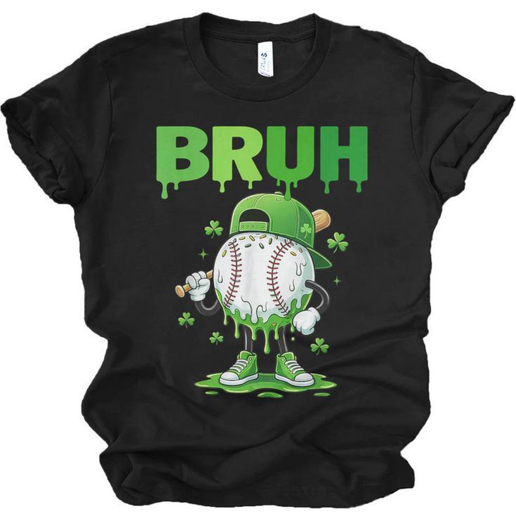 Baseball Bruh Drip Ice Cream Youth Boy St Patricks Day Unisex Jersey T-Shirt