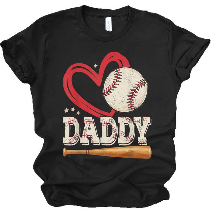 Baseball Daddy Baseball Heart Family Matching Unisex Jersey T-Shirt