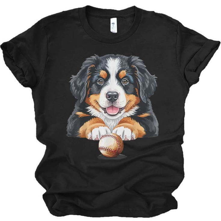 Baseball Dog Men & Women Unisex Jersey T-Shirt