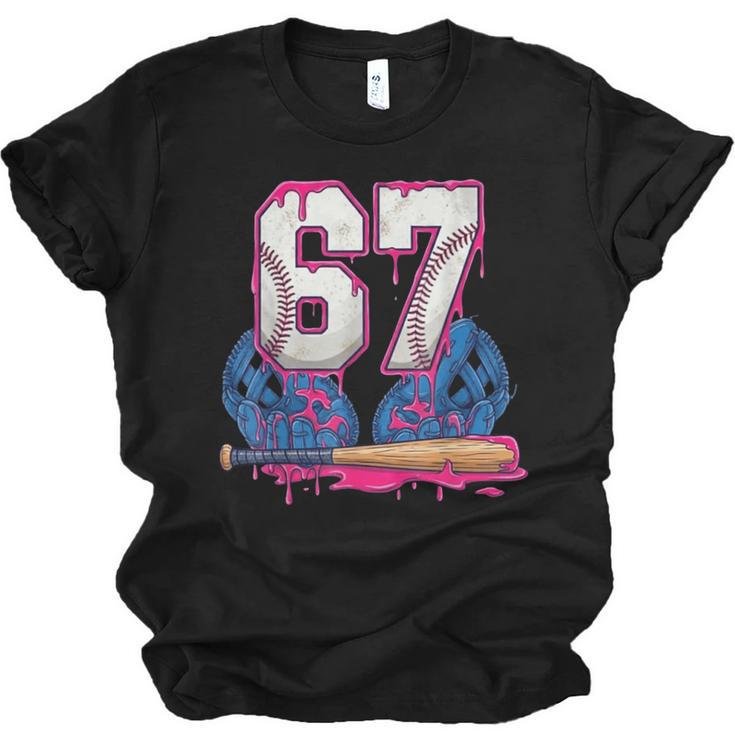 Baseball Drip 67 Meme Six Seven 6-7 Gen Alpha Slang Unisex Jersey T-Shirt