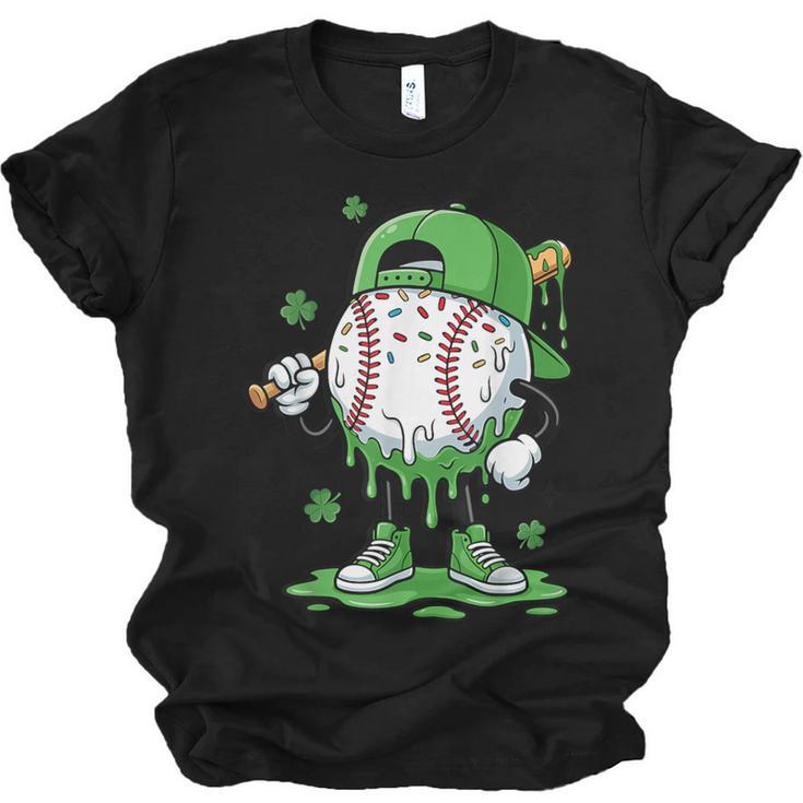 Baseball Drip For Boys Ice Cream Drip Baseball Player Unisex Jersey T-Shirt