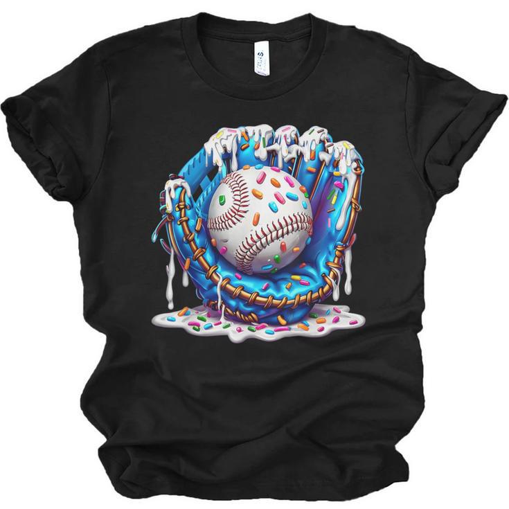 Baseball Drip For Boys Ice Cream Drip Youth Baseball Boys Unisex Jersey T-Shirt