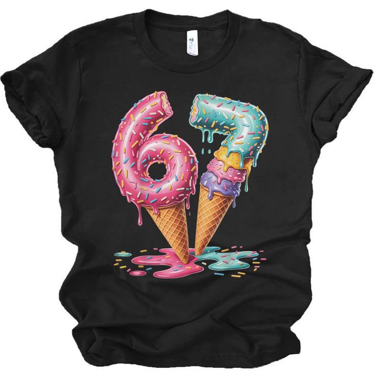 Baseball Drip Ice Cream 67 Unisex Jersey T-Shirt
