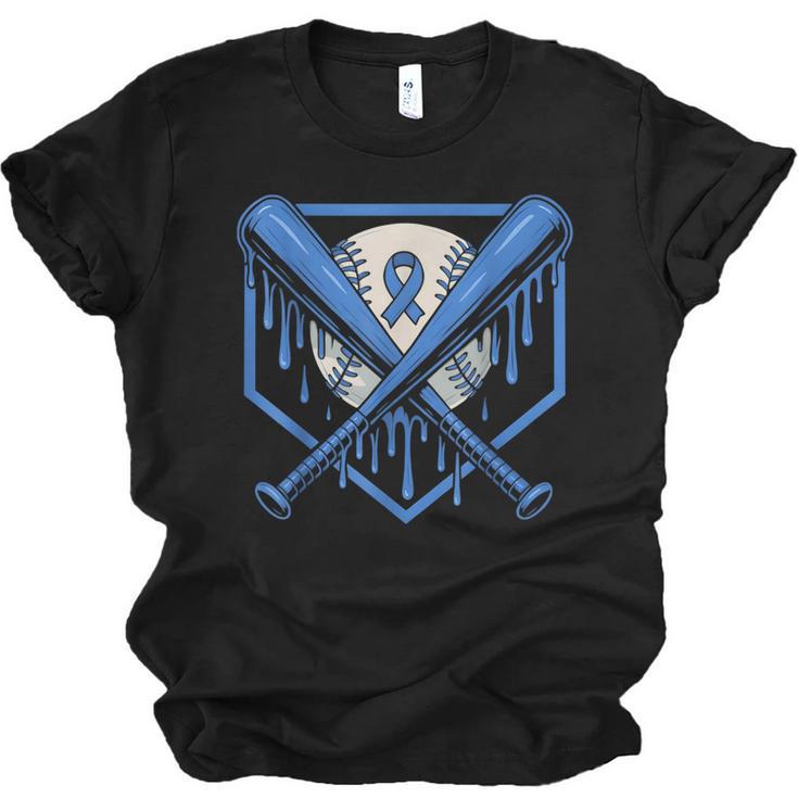 Baseball Drip Ice Cream Diabetes Awareness Ribbon Boys Girls Unisex Jersey T-Shirt