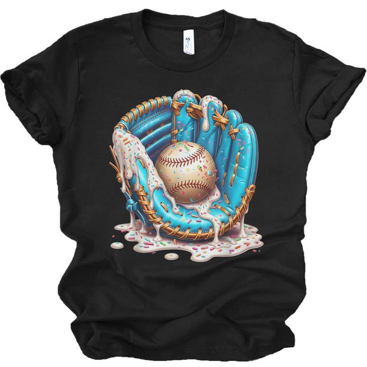 Baseball Drip Ice Cream Sprinkless Glove Boy Kid Unisex Jersey T-Shirt
