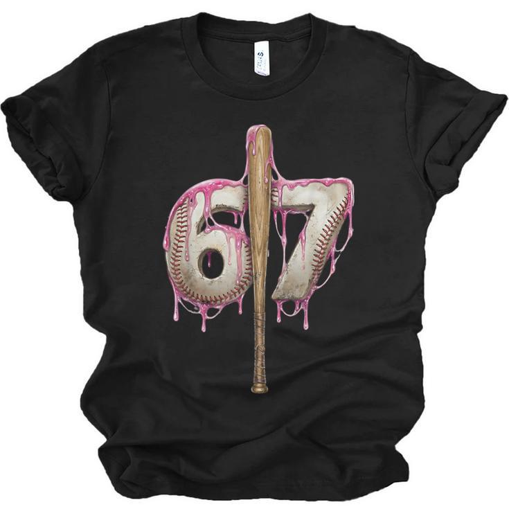 Baseball Drip Number 67 Sports Player Six Seven Meme Fan Unisex Jersey T-Shirt