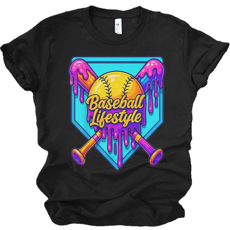 Baseball Drip Outfit Boys Ice Cream Drip Baseball Lifestyle Unisex Jersey T-Shirt