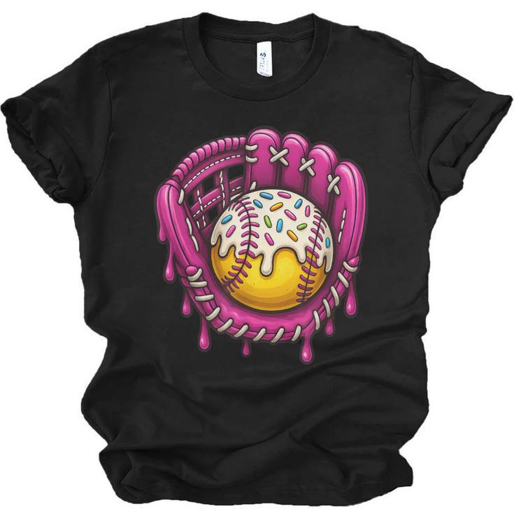 Baseball Drip Pink Glove Respect The Drip Youth Boys Girls Unisex Jersey T-Shirt