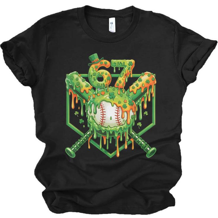Baseball Drip St Patricks Day Boys Baseball St Patricks Day Unisex Jersey T-Shirt