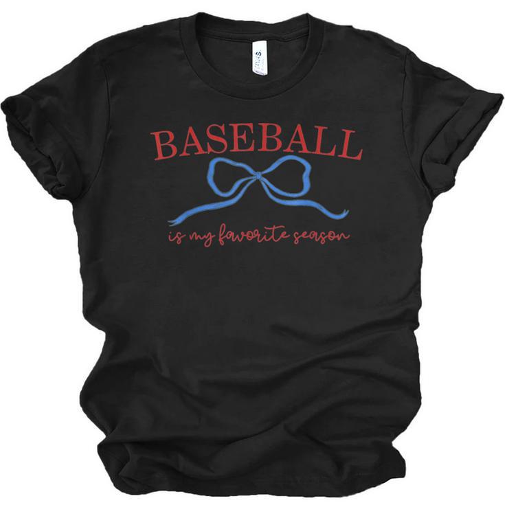 Baseball Is My Favorite Season Shirt Baseball Season Vibes Unisex Jersey T-Shirt