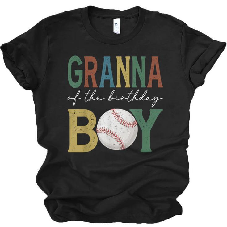 Baseball Granna Of The Birthday Boy Family Matching Unisex Jersey T-Shirt