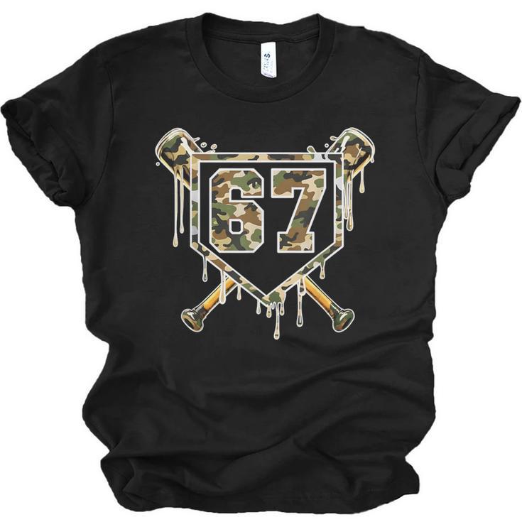 Baseball Ice Cream Drip 67 Camo Six Seven Meme Unisex Jersey T-Shirt