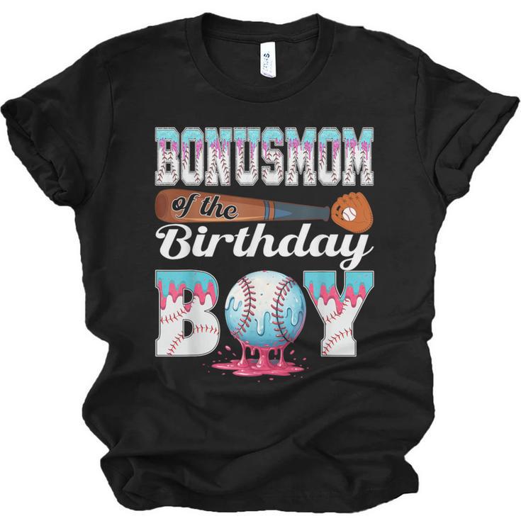 Baseball Ice Cream Drip Bonus Mom Of The Birthday Boy Unisex Jersey T-Shirt