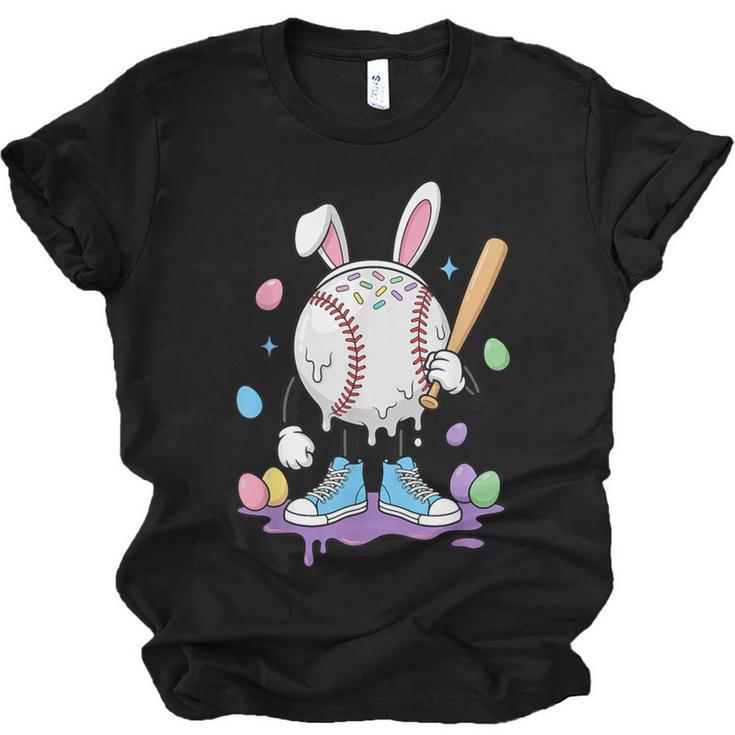 Baseball Ice Cream Drip Youth Boys Cute Easter Sports Unisex Jersey T-Shirt