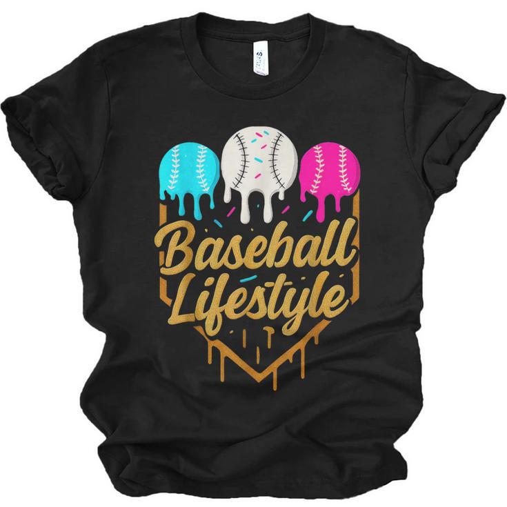 Baseball Lifestyle Baseball Drip Icecream Unisex Jersey T-Shirt