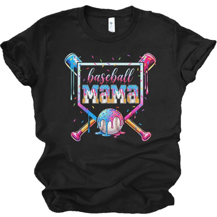 Baseball Mama Ice Cream Drip For Men Women Boy Kids Unisex Jersey T-Shirt