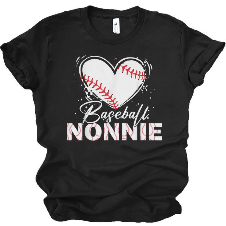 Baseball Nonnie Baseball Heart Unisex Jersey T-Shirt