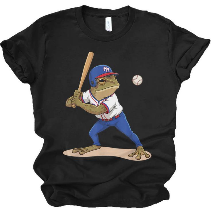 Baseball Puerto Rico Patriotic Flag Boricua Baseball Player Unisex Jersey T-Shirt