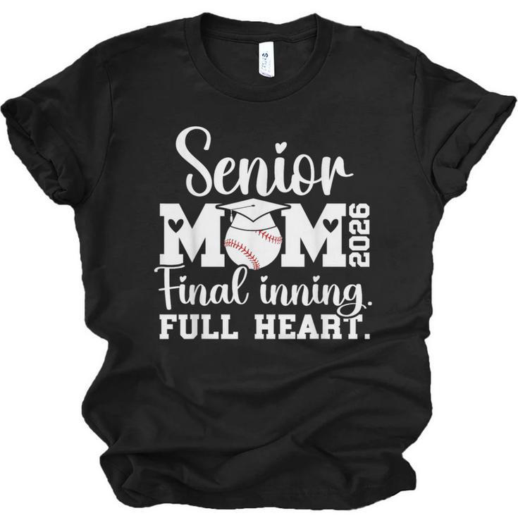 Baseball Senior Mom 2026 Final Inning Baseball Senior Mama Unisex Jersey T-Shirt