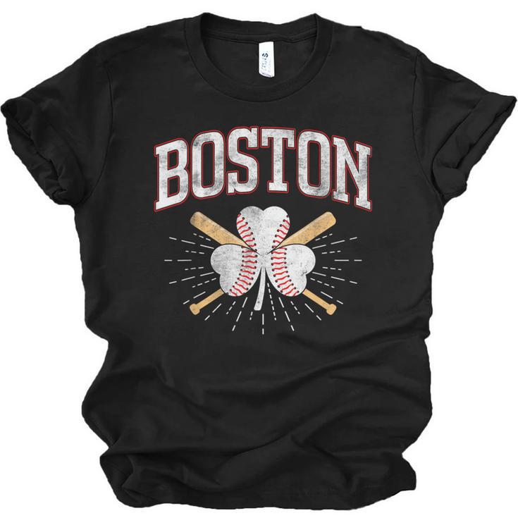 Baseball Shamrock Boston Massachusetts St Patrick’s Day Unisex Jersey T-Shirt