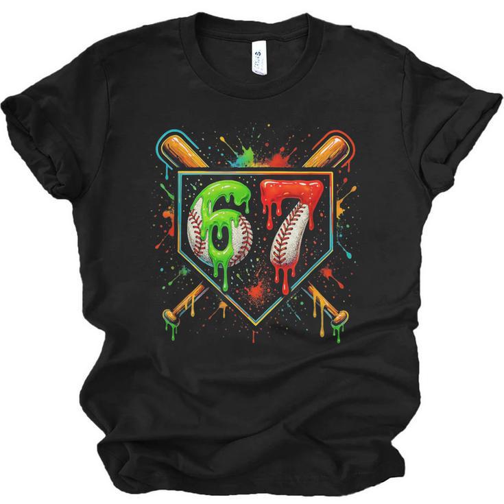 Baseball Six Seven 67 Meme Ice Cream Drip Xmas Women Men Unisex Jersey T-Shirt