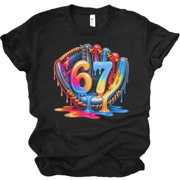 Baseball Stuff Six Seven 67 Ice Cream Drip 6 7 Baseball Kids Unisex Jersey T-Shirt