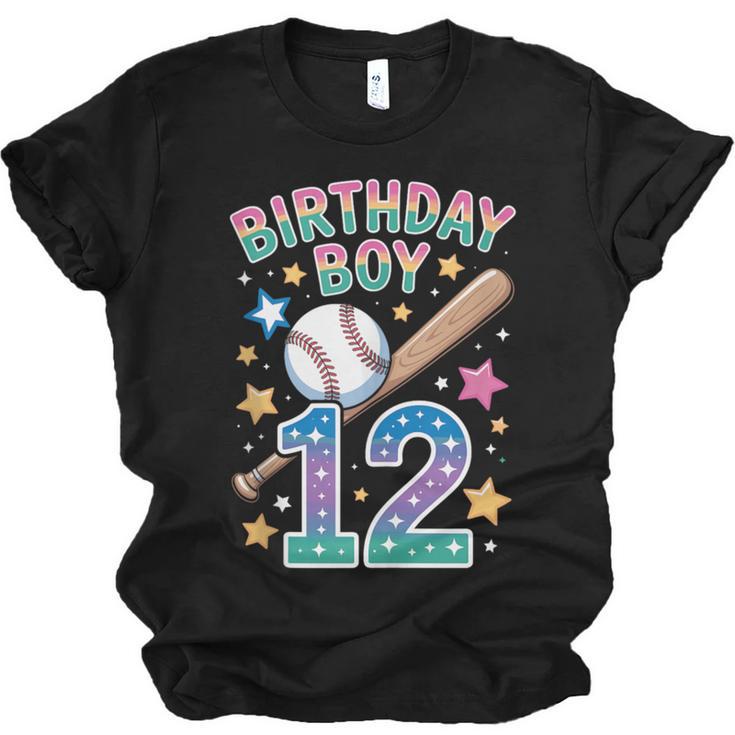 Birthday Boy 12th Birthday Baseball Unisex Jersey T-Shirt